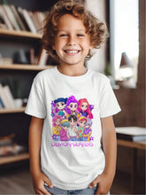 Load image into Gallery viewer, K-POP Demon Hunter Young Girls'/Boys' Cotton Graphic Tees, 2025 Halloween Clothes Girls Summer Shirts With Colorful Cartoon Design, Saja Boys, Kids Boys Clothing Sad Boyz Junior,Toddler Girl Shirts,Kids Halloween, Tshirt For Tween Boy