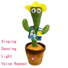 Load image into Gallery viewer, Electronic Singing Dancing Cactus Toys