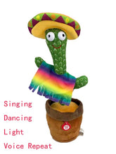 Load image into Gallery viewer, Electronic Singing Dancing Cactus Toys