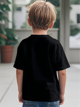 Load image into Gallery viewer, Boys&#39; Kpop Cartoon Character T-Shirt - Cute Anime Graphic Short Sleeve Summer Top with Ghosts, Pumpkins &amp; Blue Cat Design - Lightweight Round Neck Casual Shirt for Kids, Machine Washable Casual Attire

