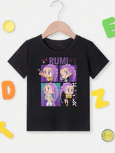 Load image into Gallery viewer, K-Pop/ Saja Themed Inspired Graphic T-Shirt, Rumi&amp;Zoey&amp;Saja Tshirts Black Casual Tee For Summer,Perfect For Outdoor Activities, Kpop Tshirt Saja Boys, Demon Hunter Tee
