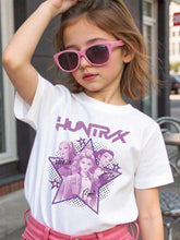Load image into Gallery viewer, Boys&#39; Kpop Cartoon Character T-Shirt - Cute Anime Graphic Short Sleeve Summer Top with Ghosts, Pumpkins &amp; Blue Cat Design - Lightweight Round Neck Casual Shirt for Kids, Machine Washable Casual Attire
