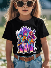 Load image into Gallery viewer, K POP Demon Hunter My Little Soda Pop Novelty Awesome Graphic Kid T-Shirt Casual Kid T Shirts Streetwear Tees Tops For Kid Machine Washable, Kids Clothes,Kids Clothes Girl,Kids Shirts,Girls Tops,Girls Shirts,Toddler Boy Shirts
