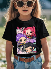 Load image into Gallery viewer, K POP Demon Hunter My Little Soda Pop Novelty Awesome Graphic Kid T-Shirt Casual Kid T Shirts Streetwear Tees Tops For Kid Machine Washable, Kids Clothes,Kids Clothes Girl,Kids Shirts,Girls Tops,Girls Shirts,Toddler Boy Shirts
