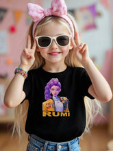 Load image into Gallery viewer, K-Pop/ Saja Themed Inspired Graphic T-Shirt, Rumi&amp;Zoey&amp;Saja Tshirts Black Casual Tee For Summer,Perfect For Outdoor Activities, Kpop Tshirt Saja Boys, Demon Hunter Tee
